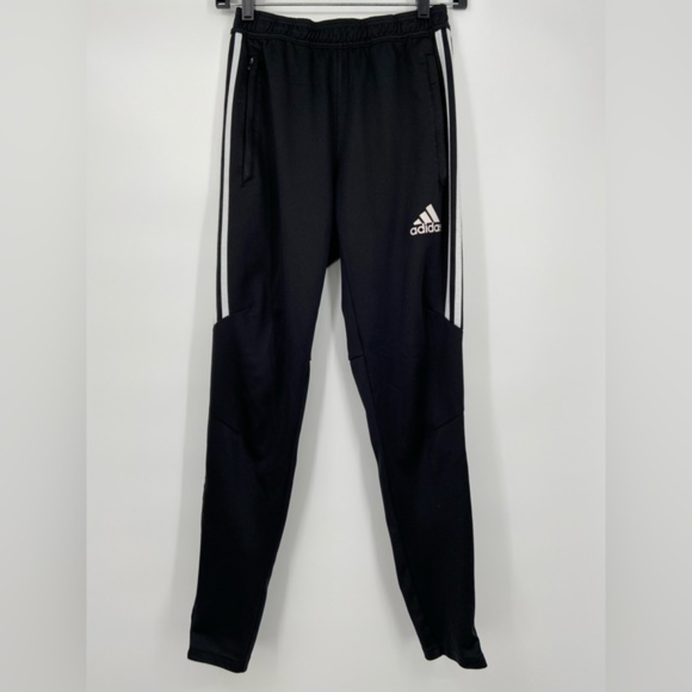 Adidas jogger pants, zipper at slim ankle, sz S